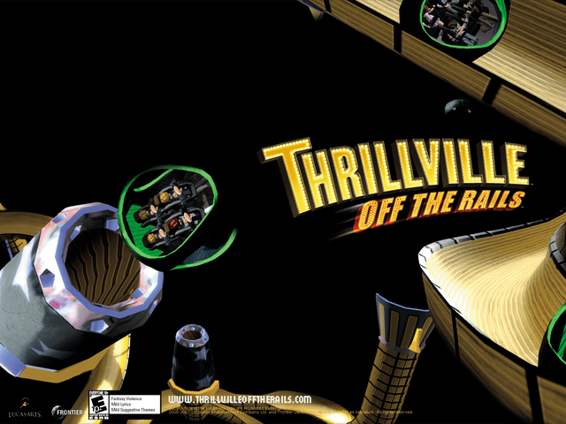 Thrillville title screen for Xbox